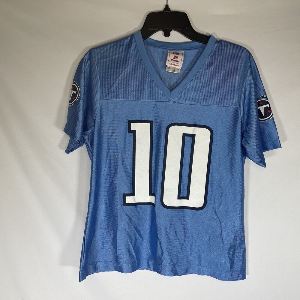 Tennessee Titans Vince Young Jersey Womens Medium 10 NFL Reebok Light Blue
